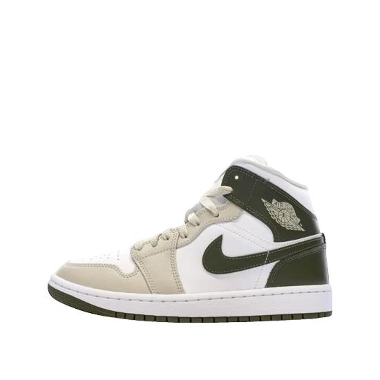 Buty Nike Air Jordan 1 Mid Beżowo-Olivowe
