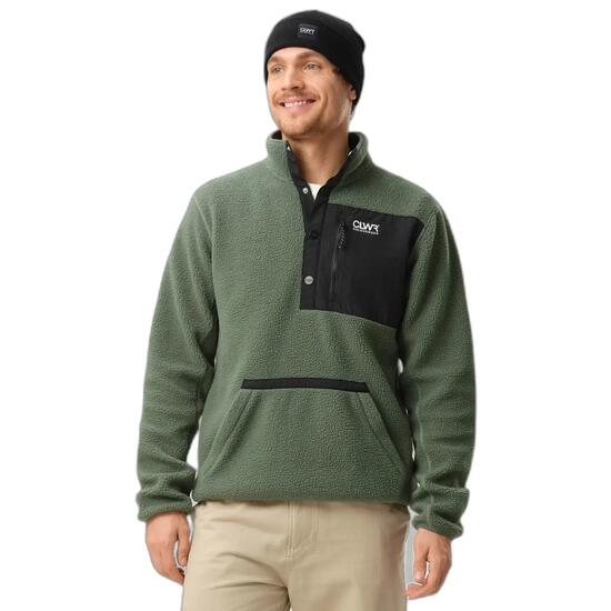 Pull polaire à boutons-pression Colourwear Pile