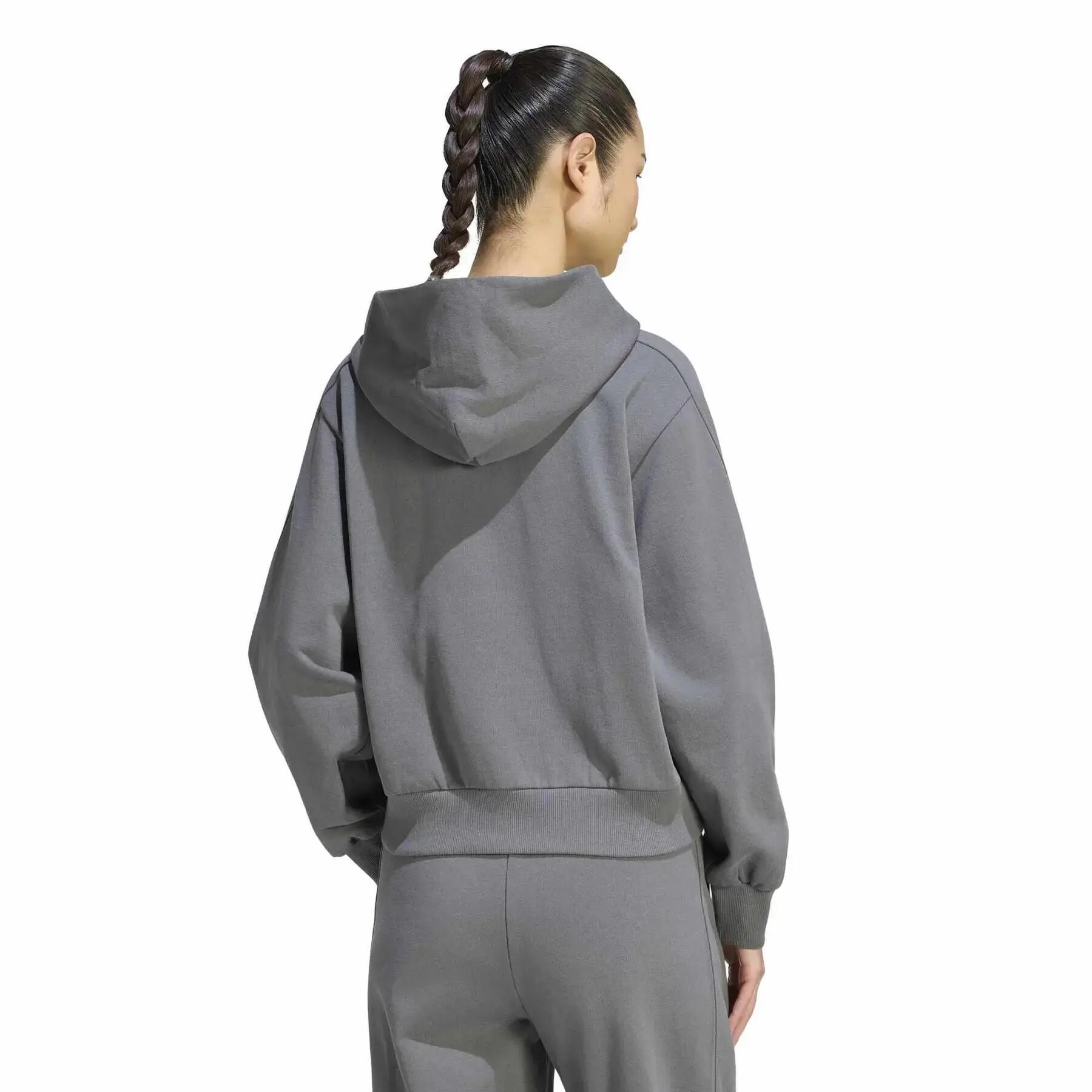 Sweatshirt à capuche full zip femme adidas Small Logo 4/6