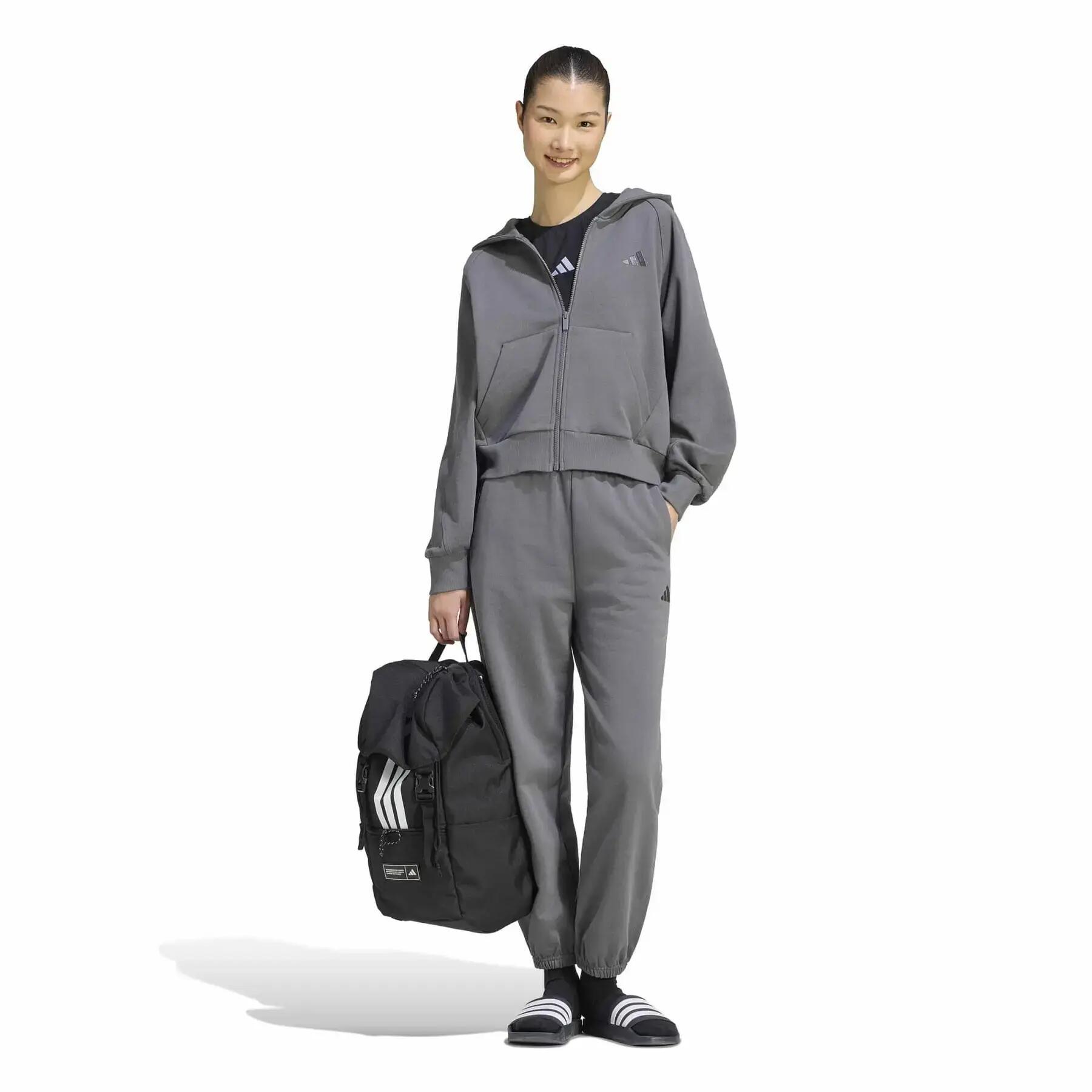 Sweatshirt à capuche full zip femme adidas Small Logo 3/6