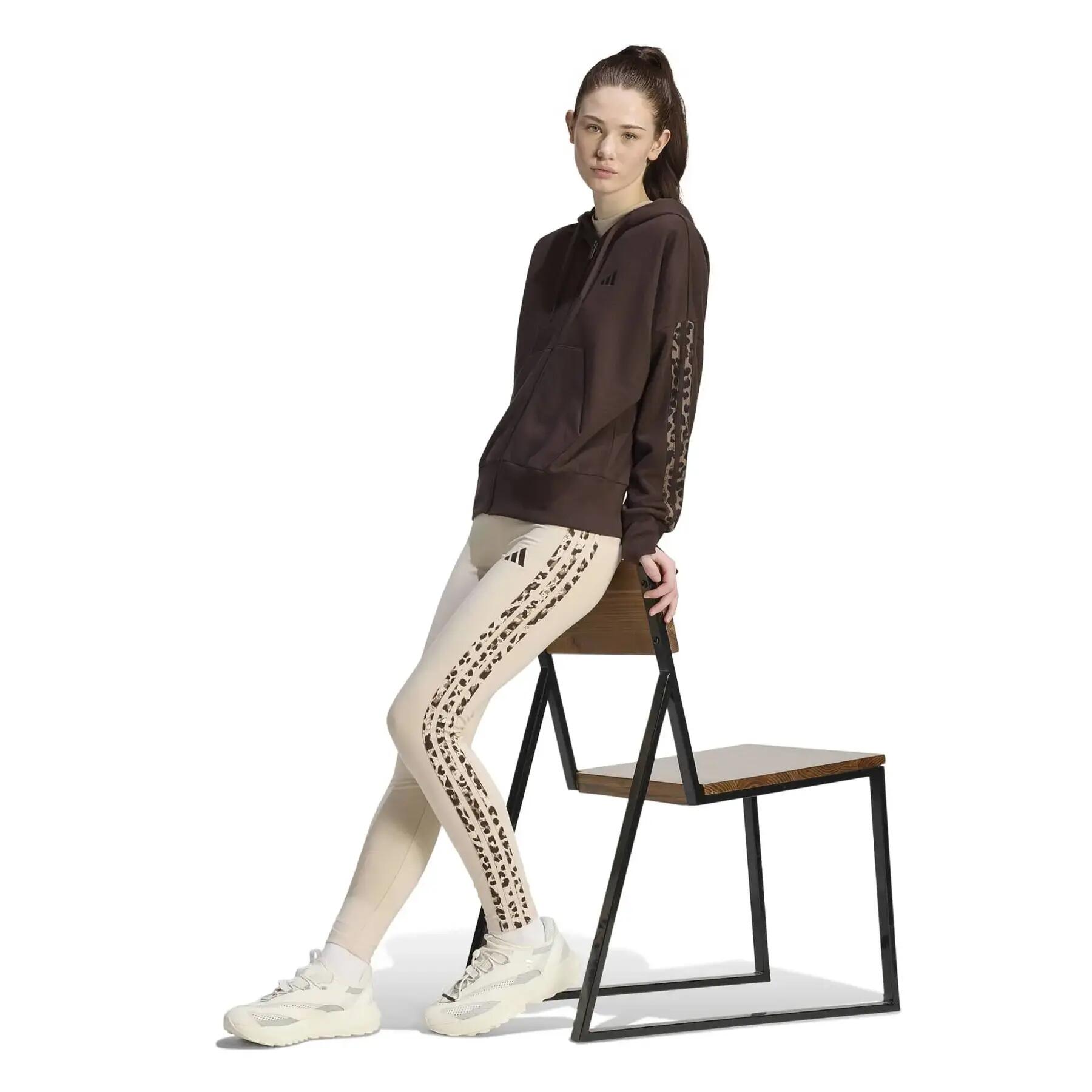 Sweatshirt à capuche zippé femme adidas Essentials 3-Stripes 3/6