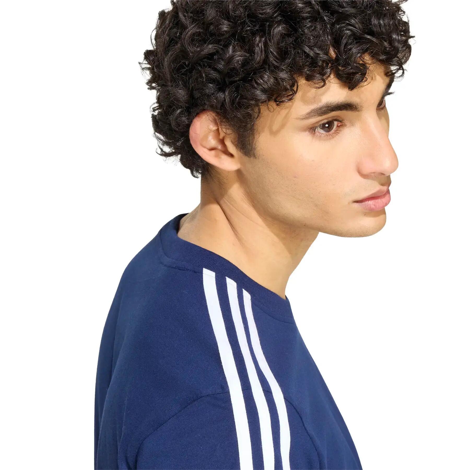 Essentials 3-Stripes Single Jersey T-shirt met Logo Links op de Borst 6/6