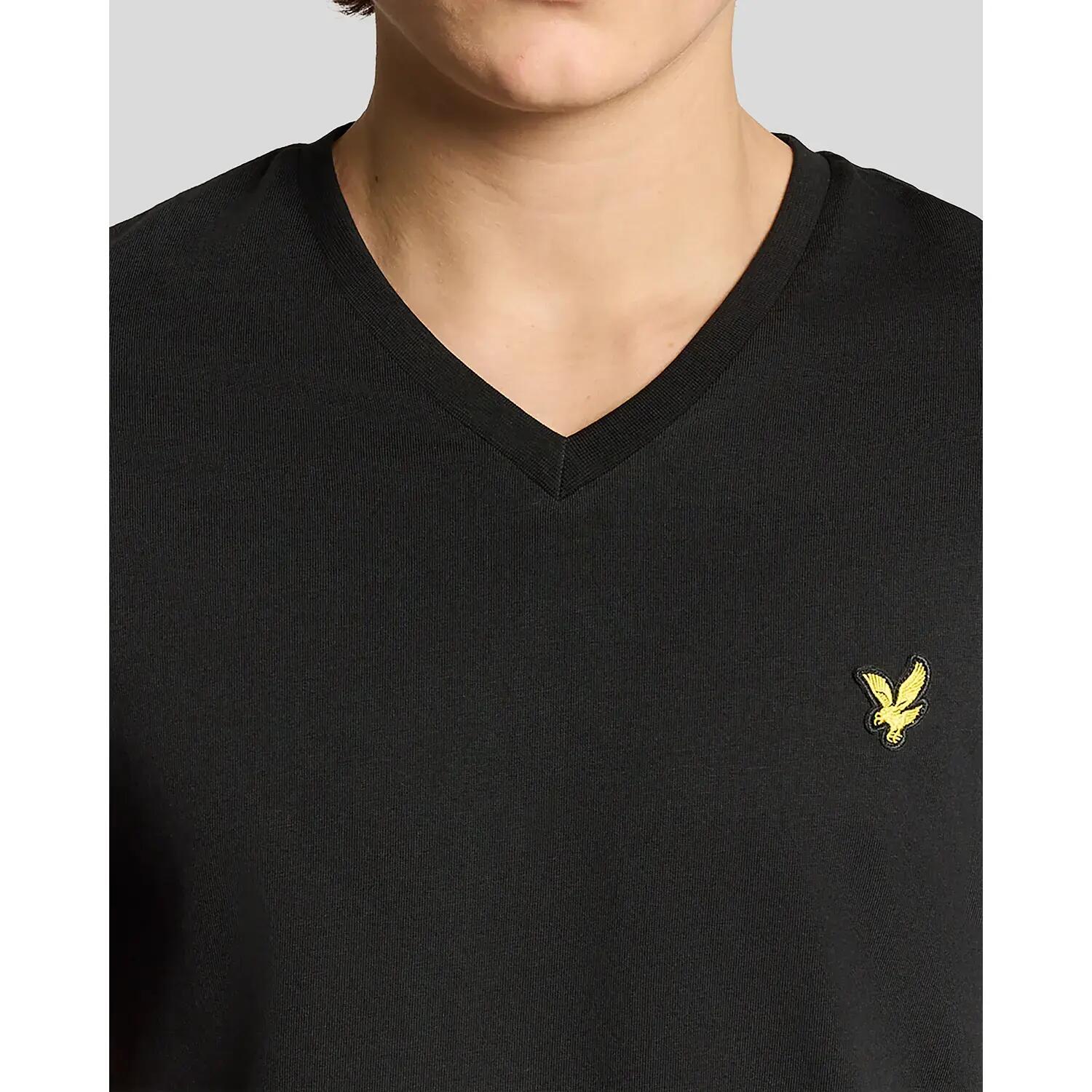 T-shirt z dekoltem w kształcie litery V Lyle & Scott 5/6