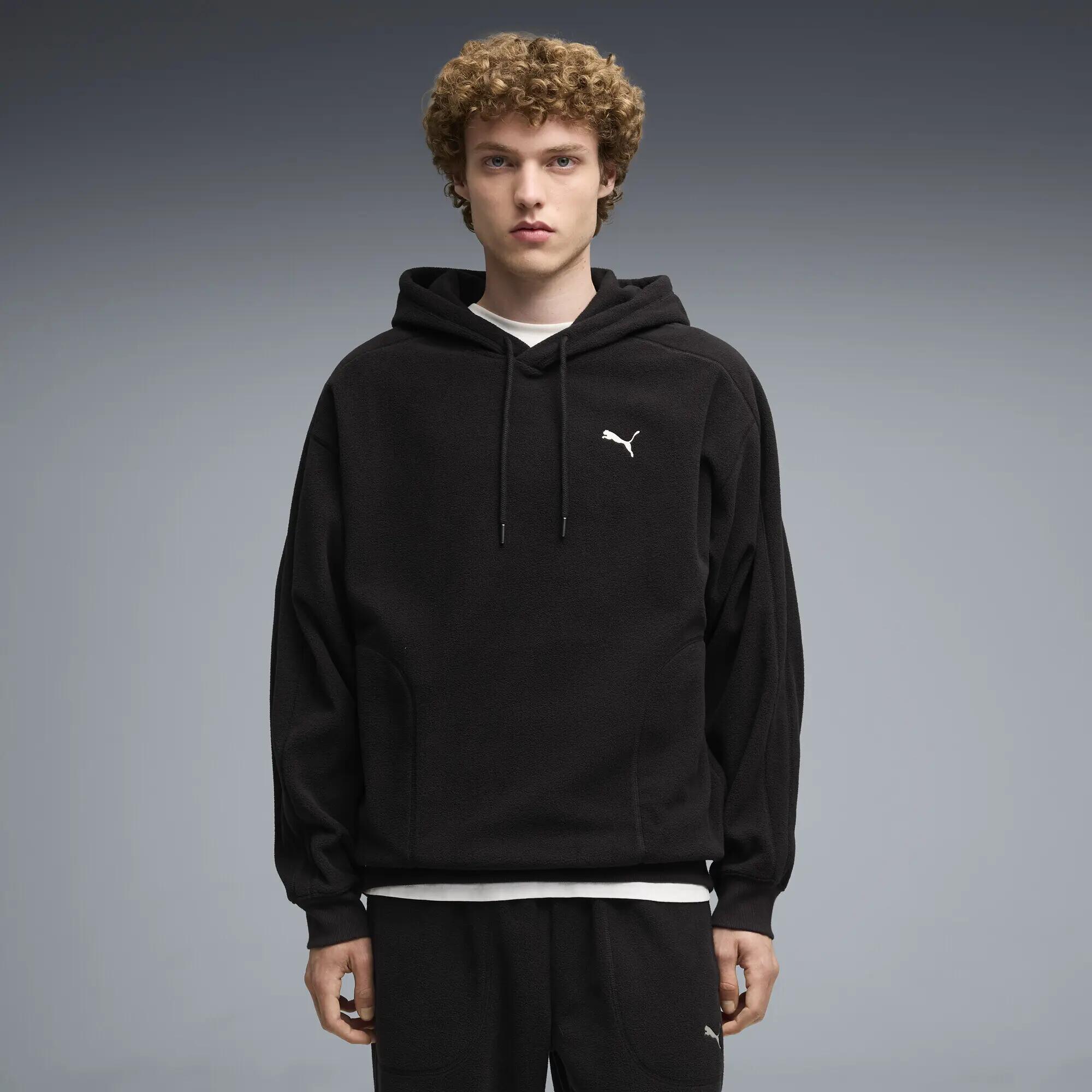 Męska zimowa bluza z kapturem Essentials Elevated o luźnym kroju PUMA 2/5