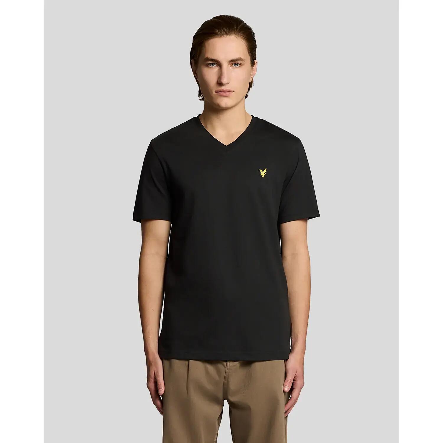 T-shirt z dekoltem w kształcie litery V Lyle & Scott 2/6