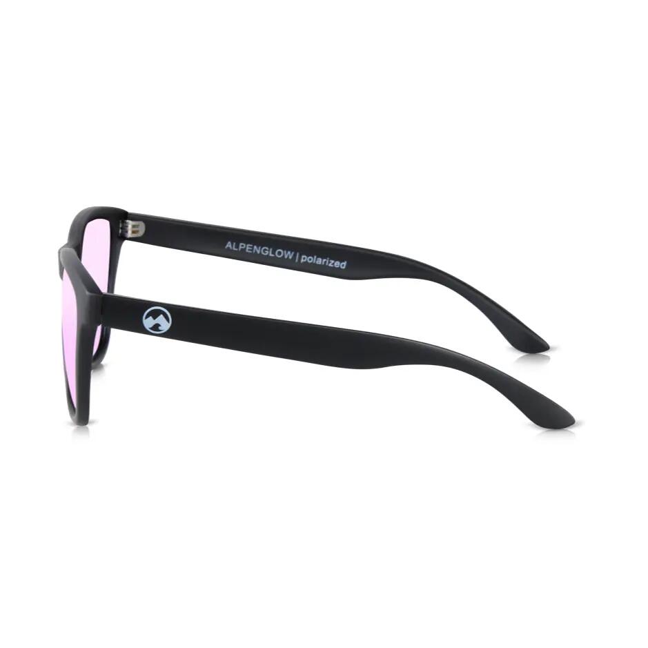 Lunettes de soleil unisexe Alpenglow (Black | Purple Mirror) 3/4