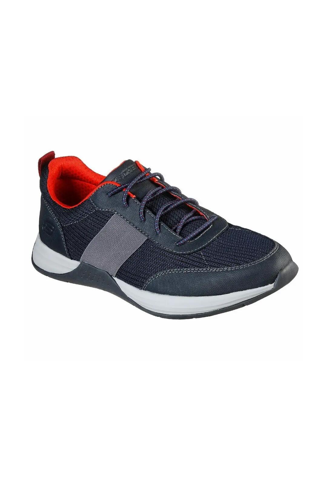 Zapatos Skechers Evano - Neslo Gris/Negro/Azul 2/4