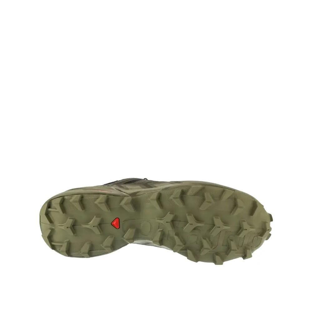 Scarpe da trail Salomon Speedcross 6 Nero/Peat/Deep Lichen Green 4/4