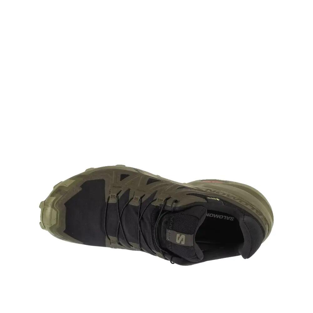 Scarpe da trail Salomon Speedcross 6 Nero/Peat/Deep Lichen Green 3/4