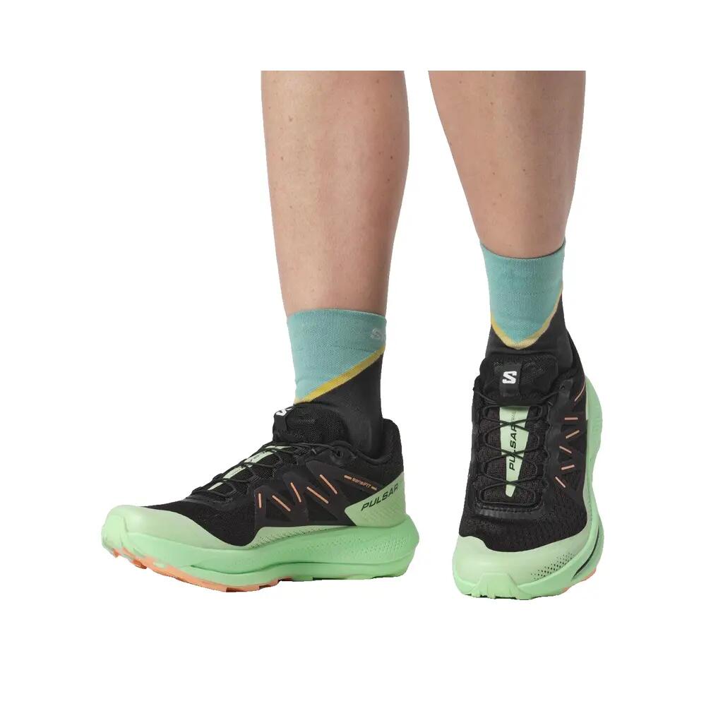 Buty biegowe Salomon Pulsar Trail Czarny/Zielony 2/8