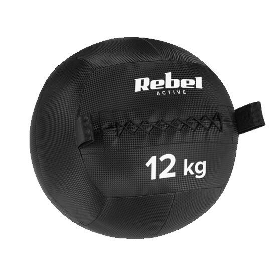 Piłka lekarska do ćwiczeń fitness rehabilitacyjna 12kg Rebel