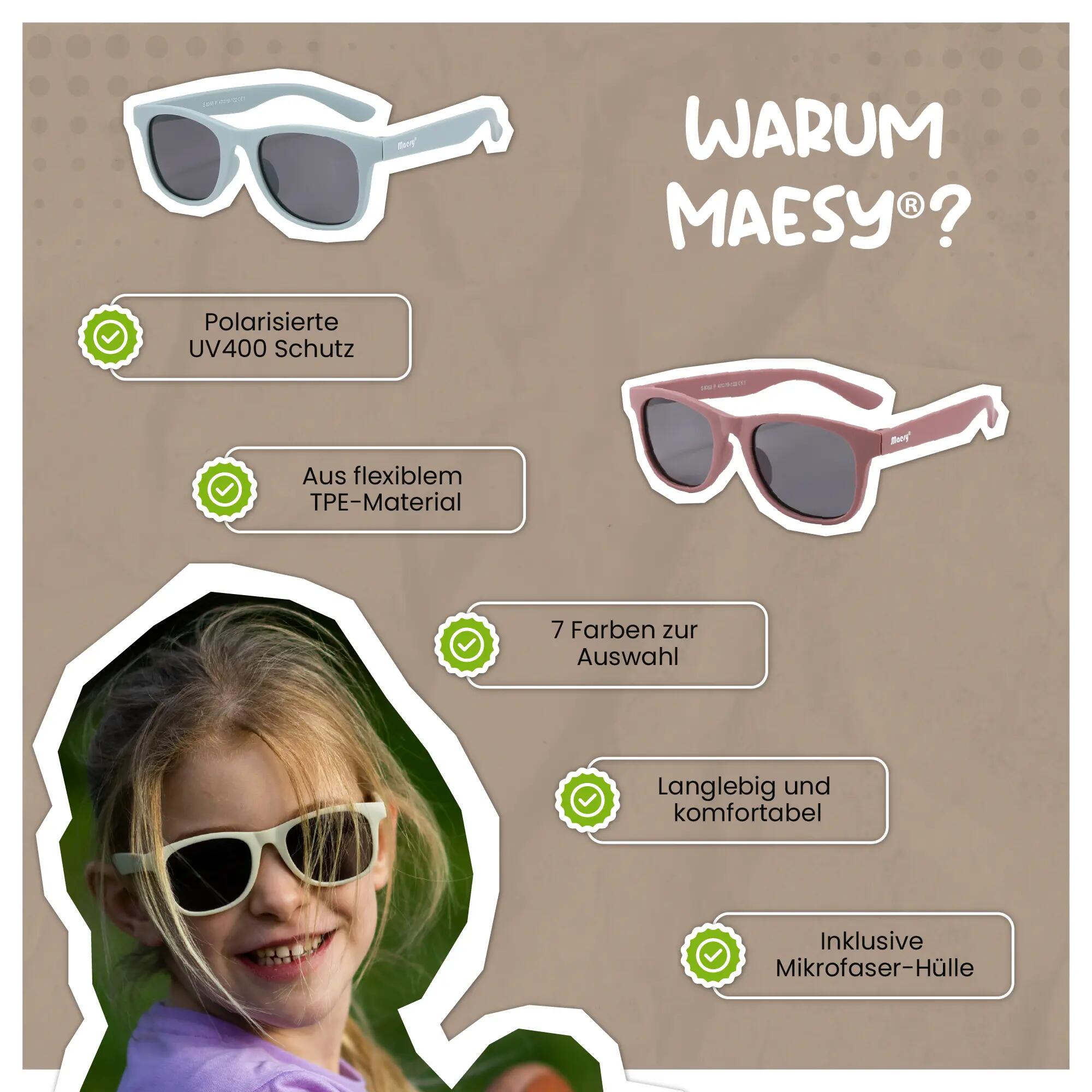 Kinder Sonnenbrille Lino Pink 3-6 Jahre 6/6