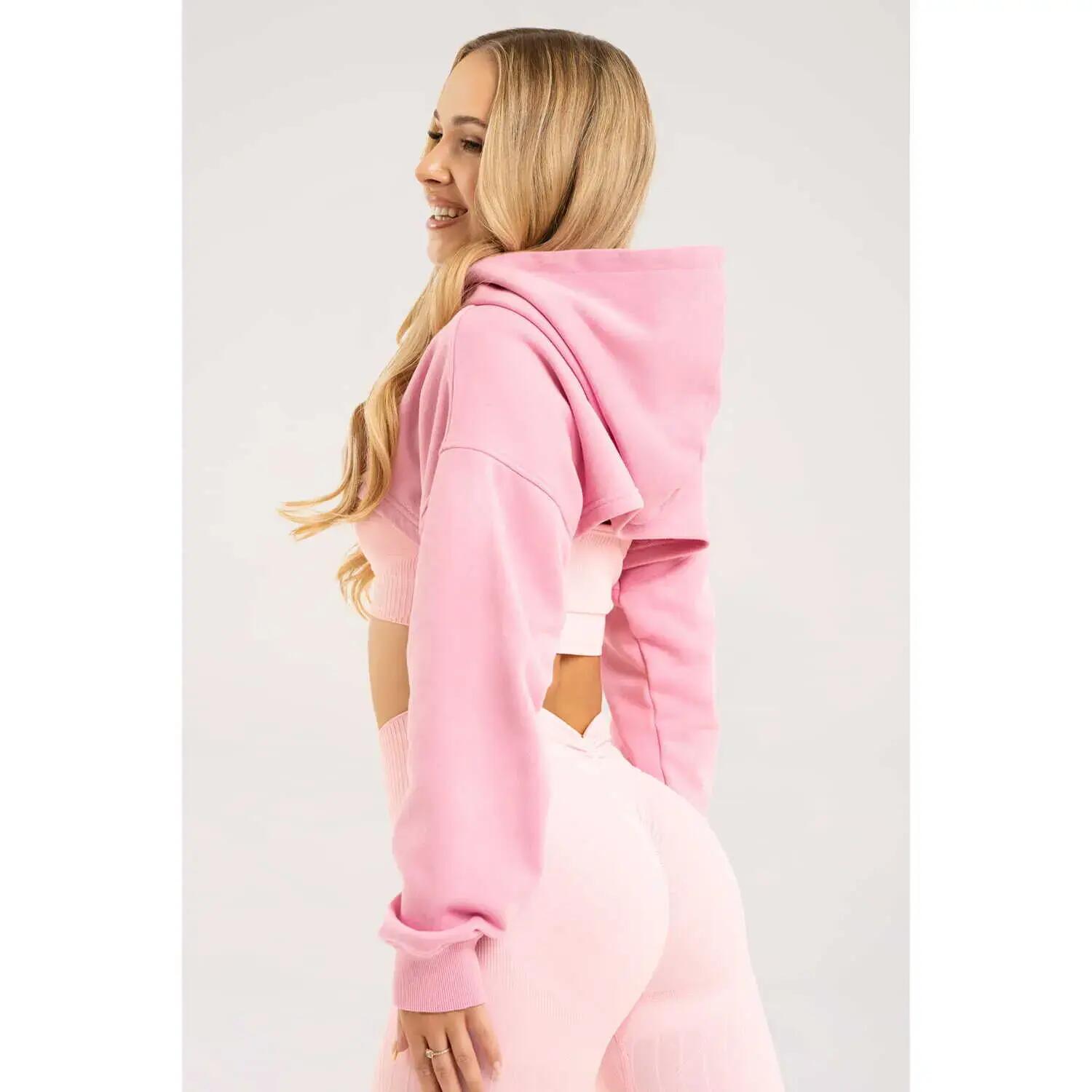 Dames Cropped Hoodie Gym Glamour 4/5