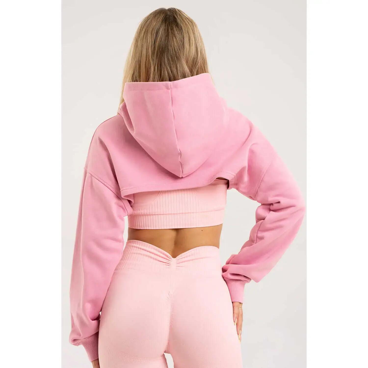 Dames Cropped Hoodie Gym Glamour 3/5