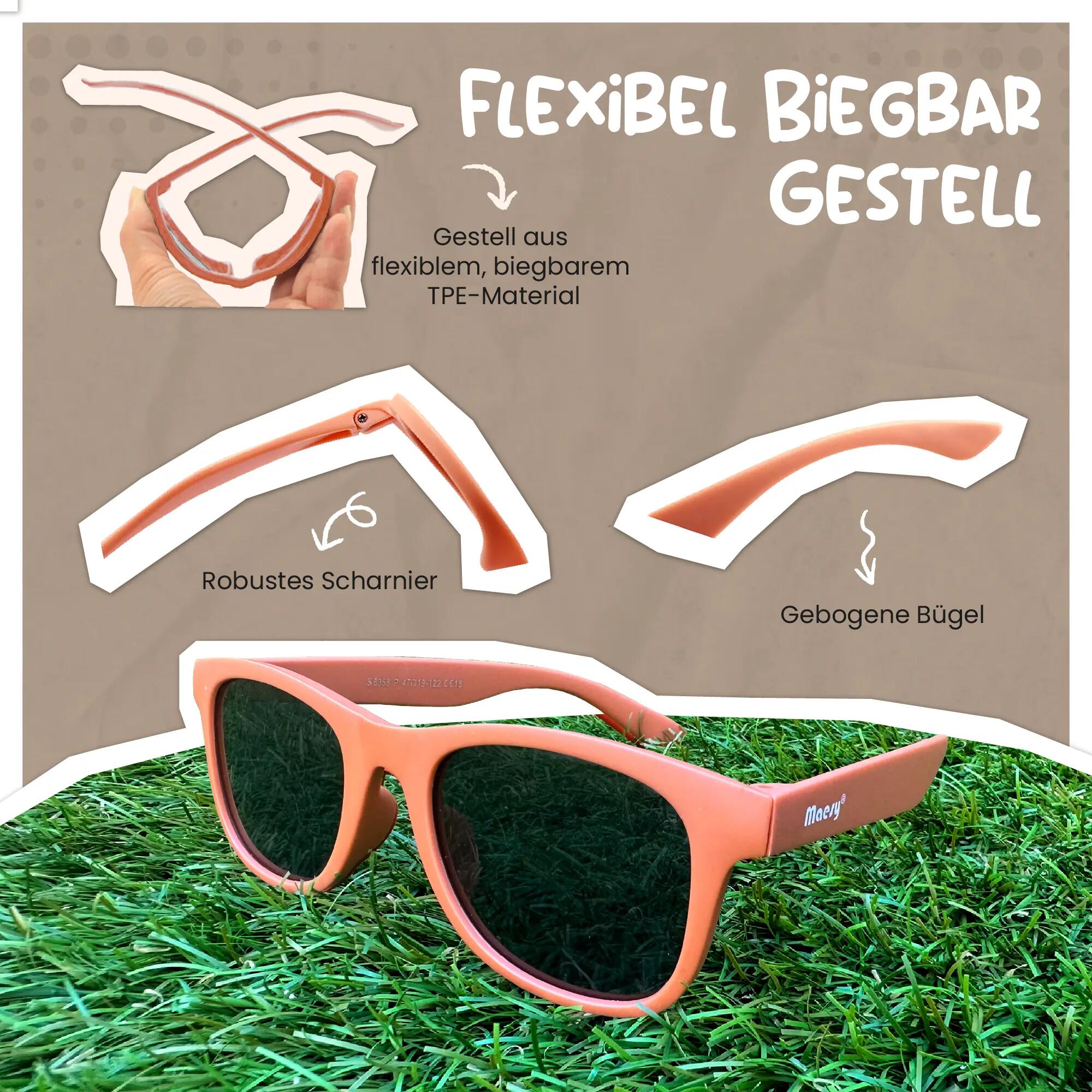 Kinder Sonnenbrille Lino Pink 3-6 Jahre 5/6
