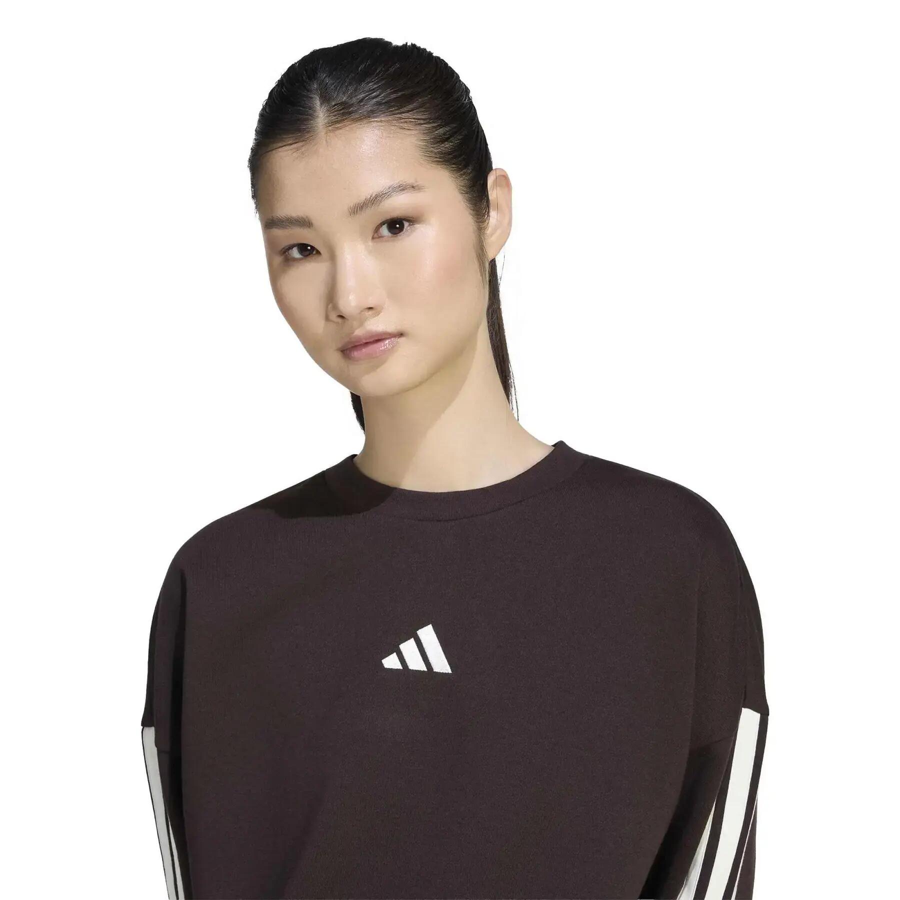 Sweatshirt polaire femme adidas Essentials 3-Stripes 5/6