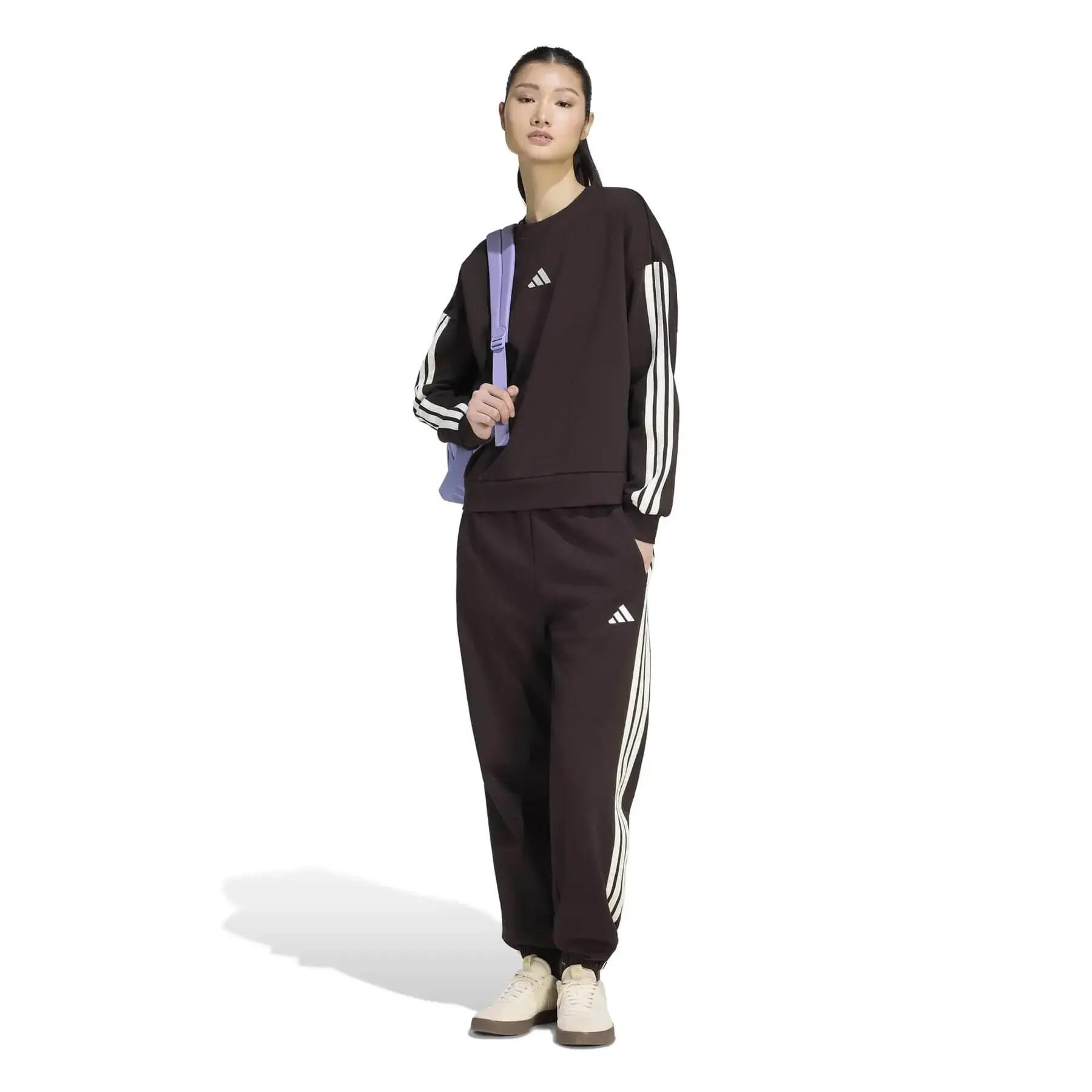 Sweatshirt polaire femme adidas Essentials 3-Stripes 3/6