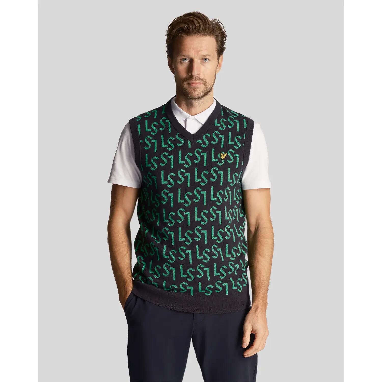 Sleeveless V-neck top Lyle & Scott Monogram 3/6