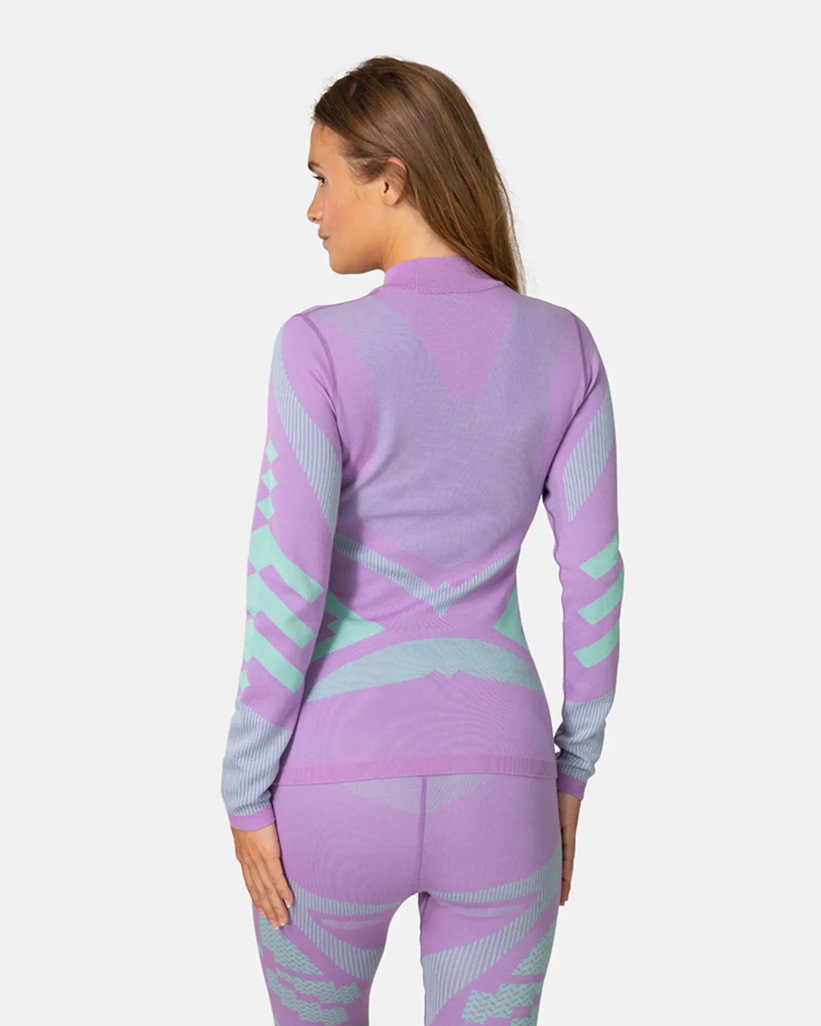 Malla interior 1/2 cremallera de mangas largas para mujer Kari Traa Faith 6/6