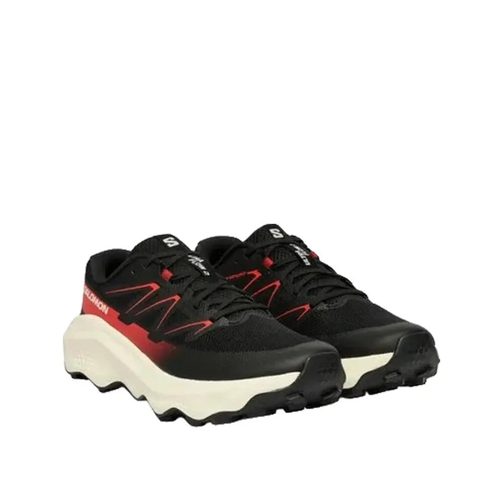 Salomon Ultra Flow 2 Trailrunning-Schuhe Schwarz/Vanille Glacé/Feuerrot 2/4