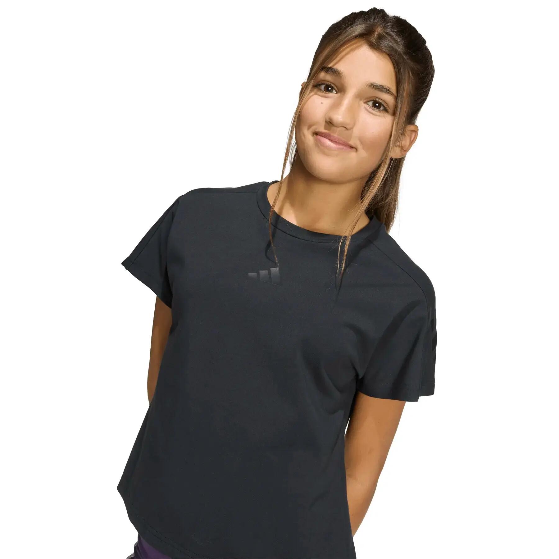 T-shirt fille adidas Icons 3 Stipes 5/6