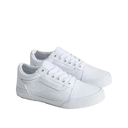 Zapatillas Vans Old Skool Junior Blanca