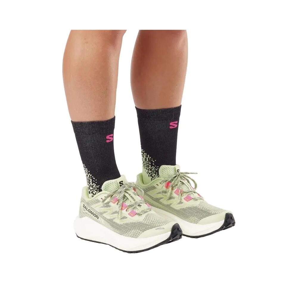 Scarpe da trail Salomon Aero Blaze 3 Gravel Verde/Rosa 8/9