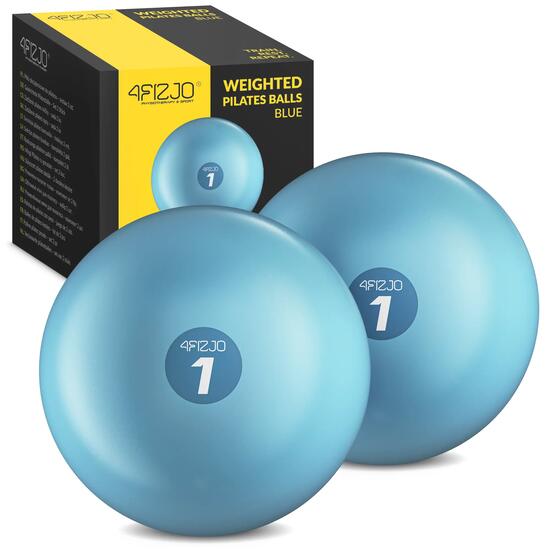Piłki obciążeniowe do pilatesu toning ball z piaskiem zestaw 4FIZJO