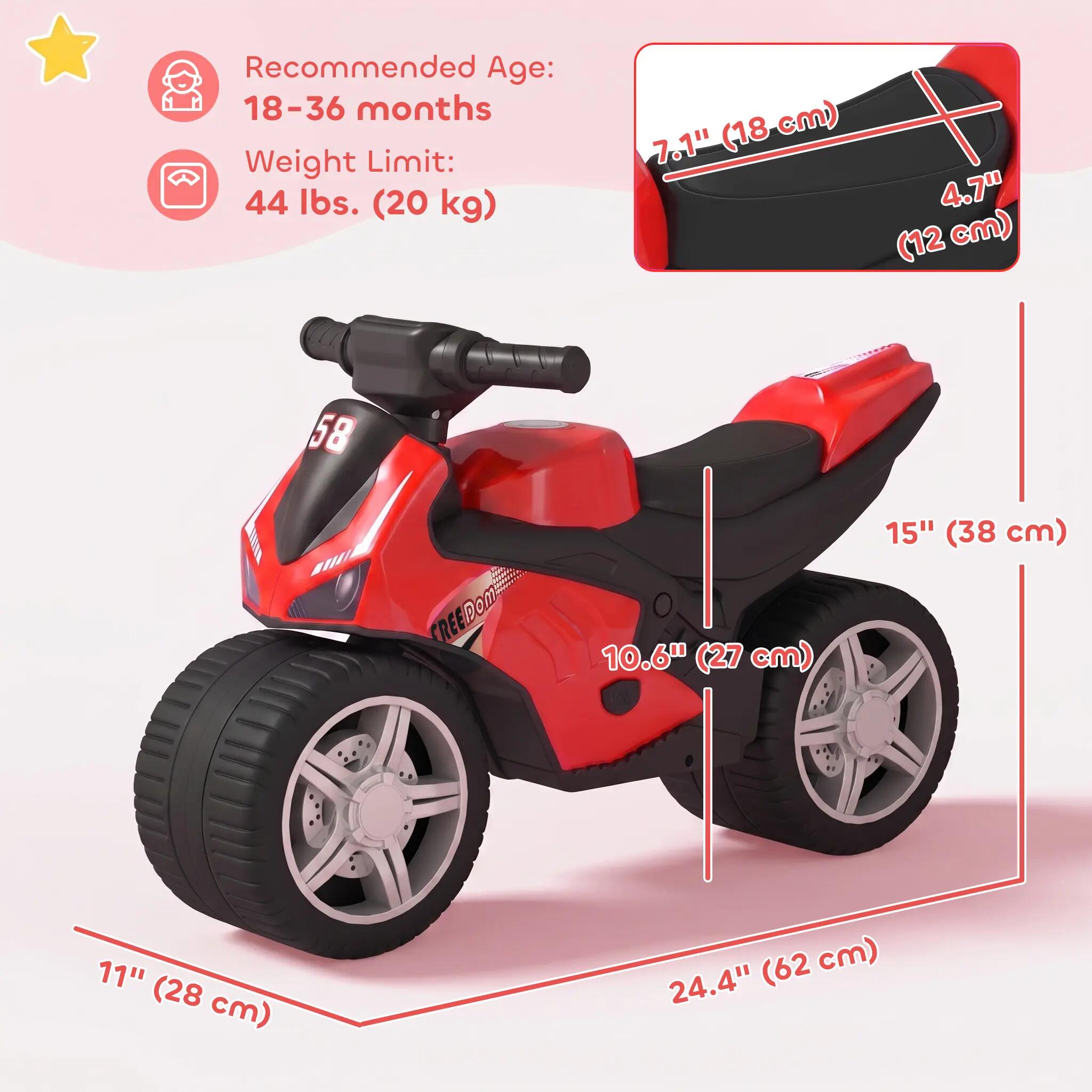 Draisienne moto de course larges roues effets sonores 3/5