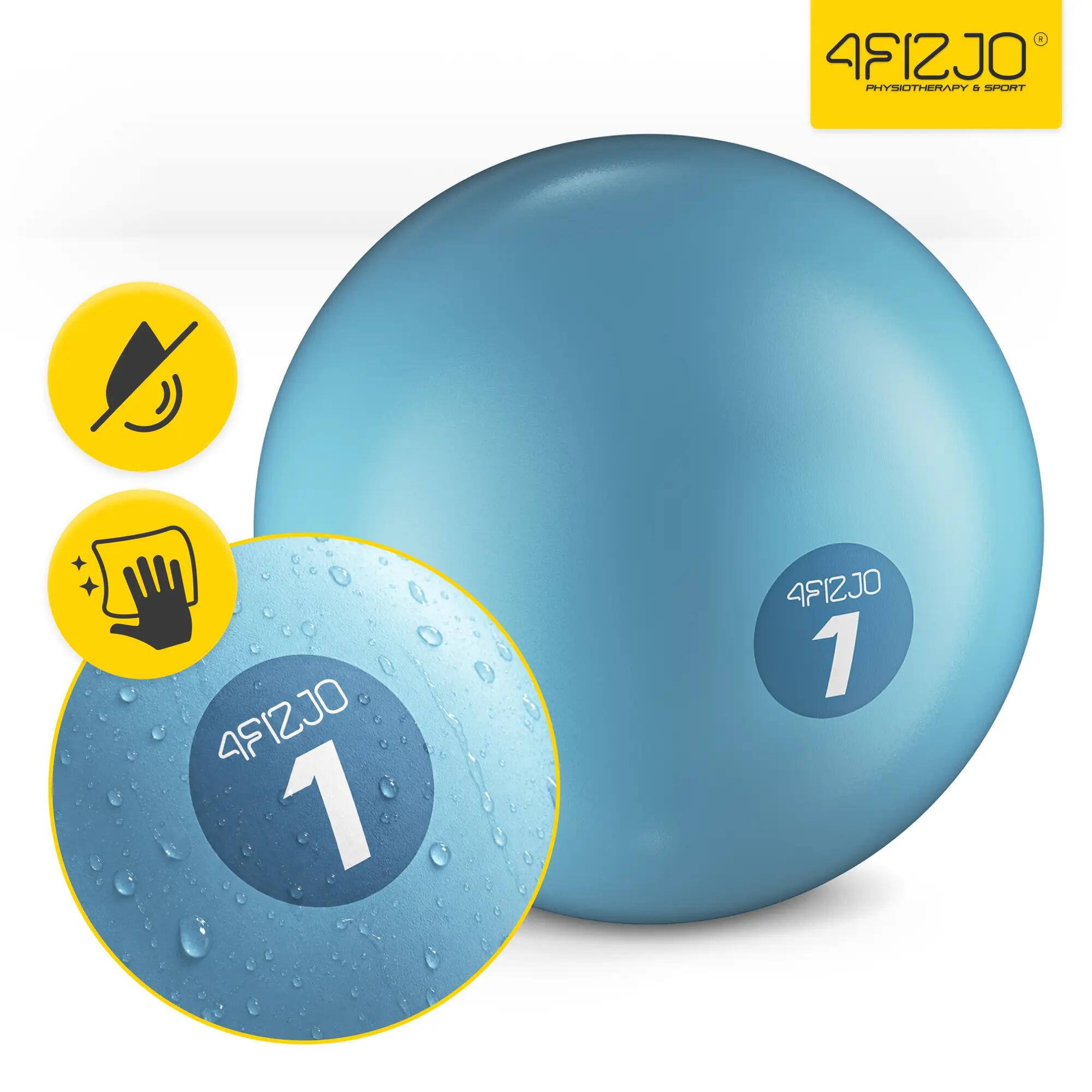 Piłki obciążeniowe do pilatesu toning ball z piaskiem zestaw 4FIZJO 7/13