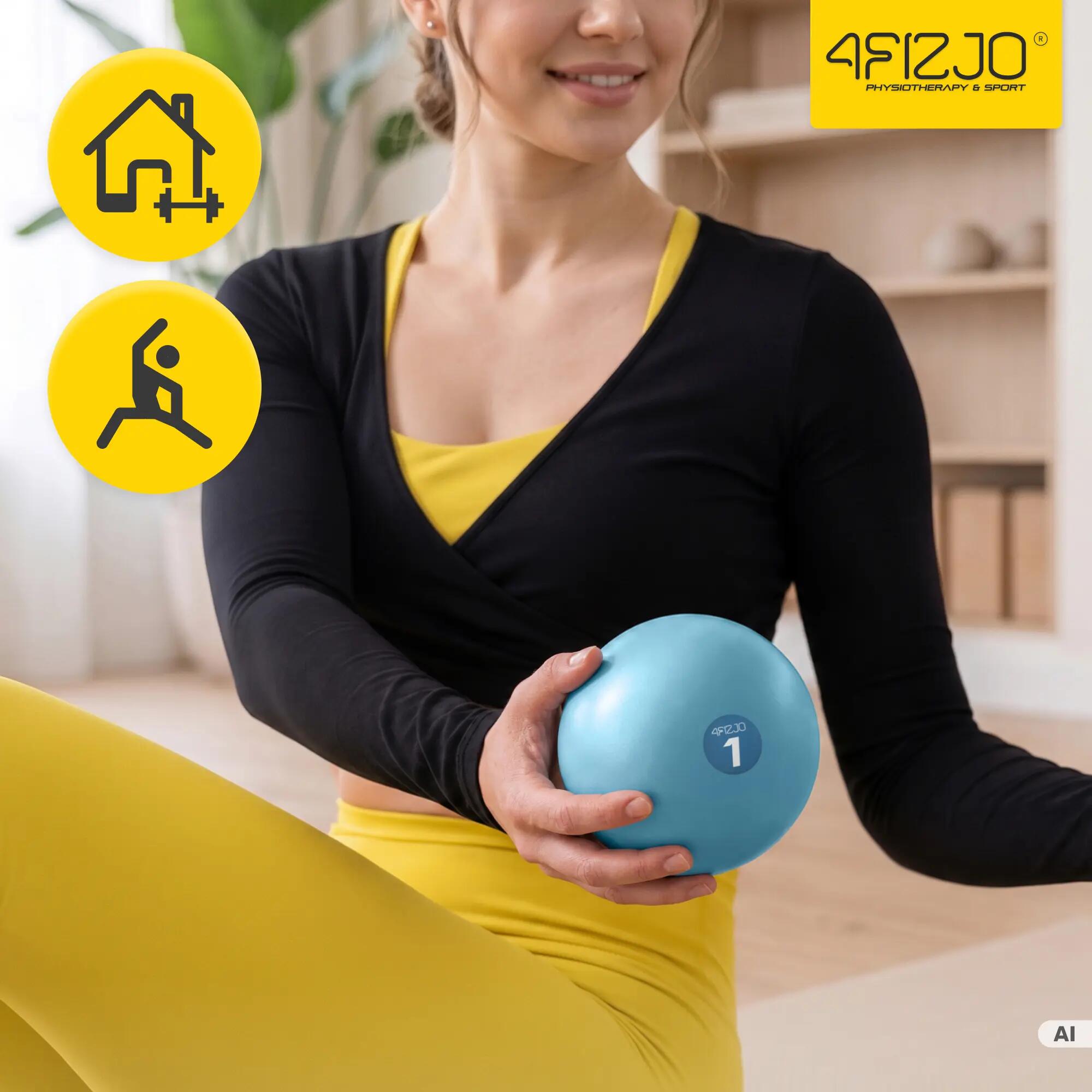 Piłki obciążeniowe do pilatesu toning ball z piaskiem zestaw 4FIZJO 3/13
