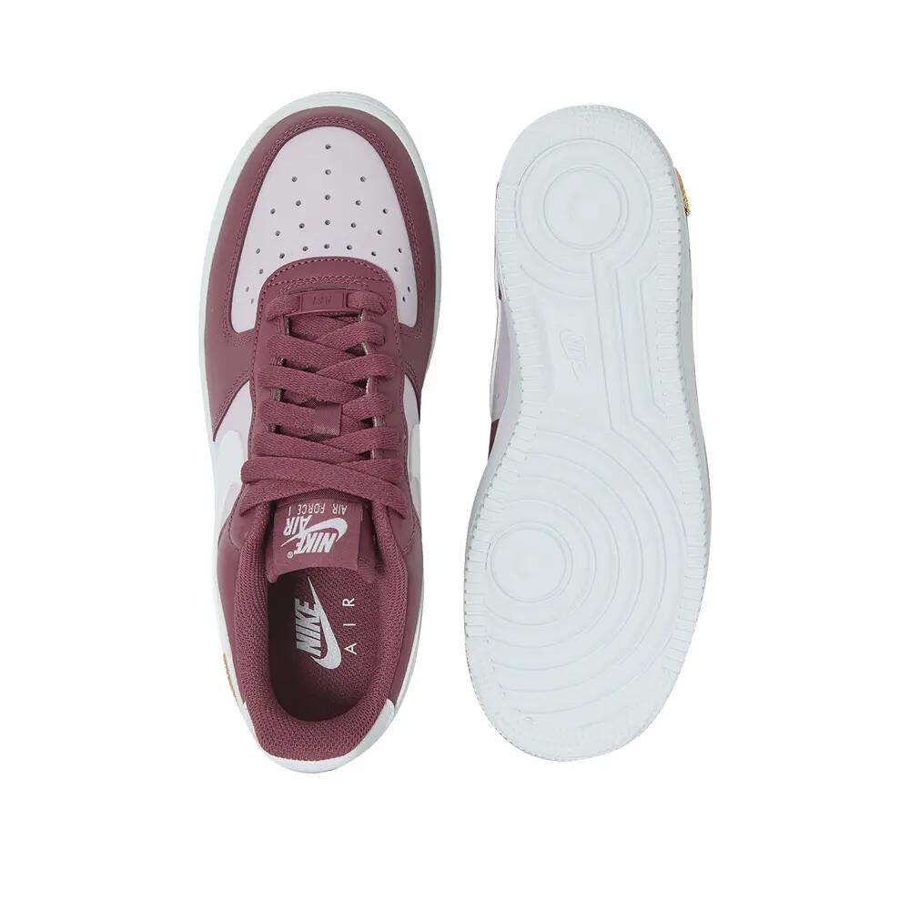 Zapatillas Nike Air Force 1 Low Mini Swoosh Burdeos/Rosa 4/6