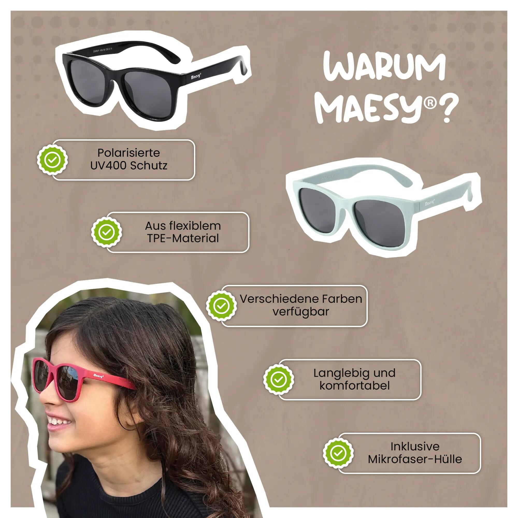 Kinder Sonnenbrille Yuki Pink 6-12 Jahre 6/6