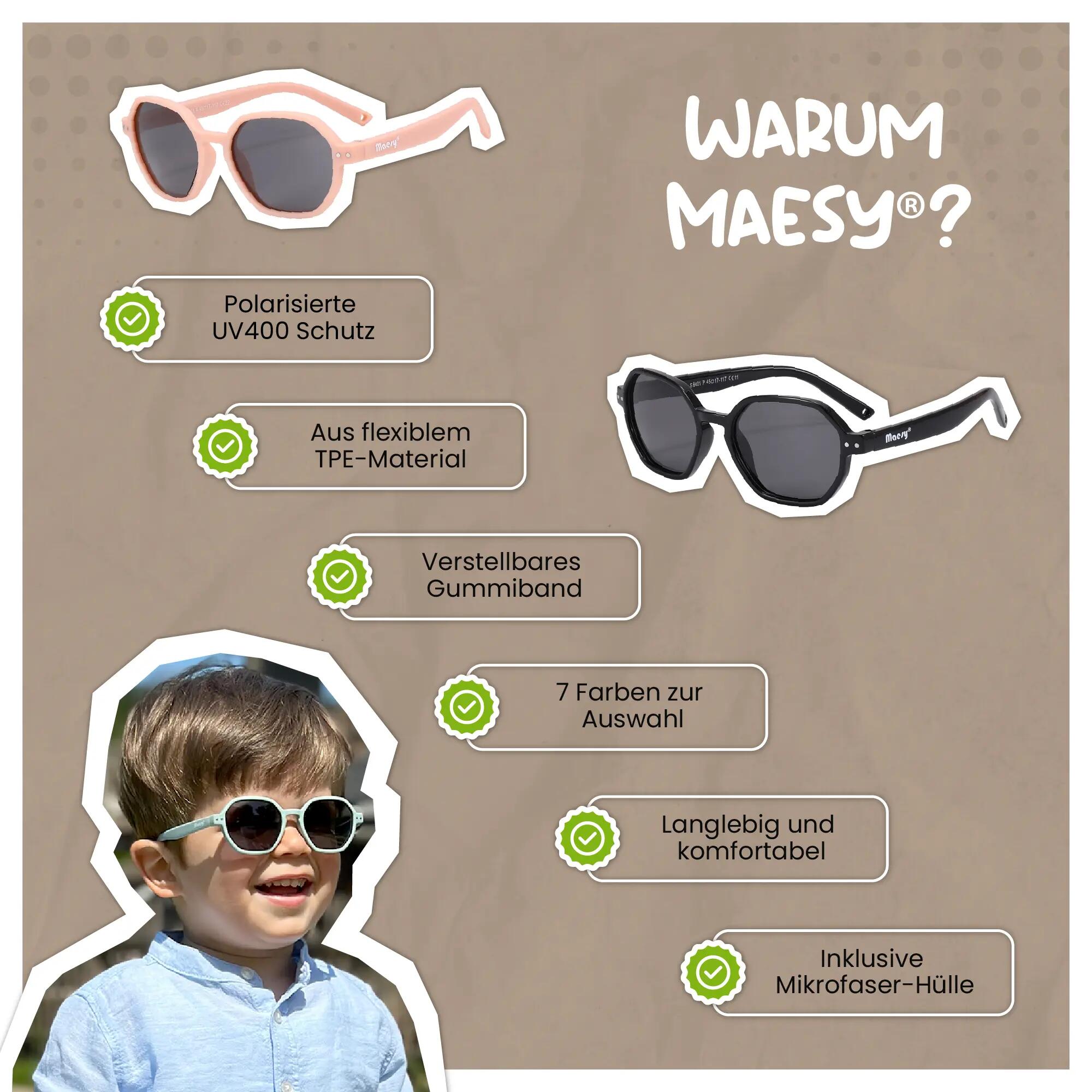 Occhiali da sole bambino Yana Red 1-3 anni 6/6