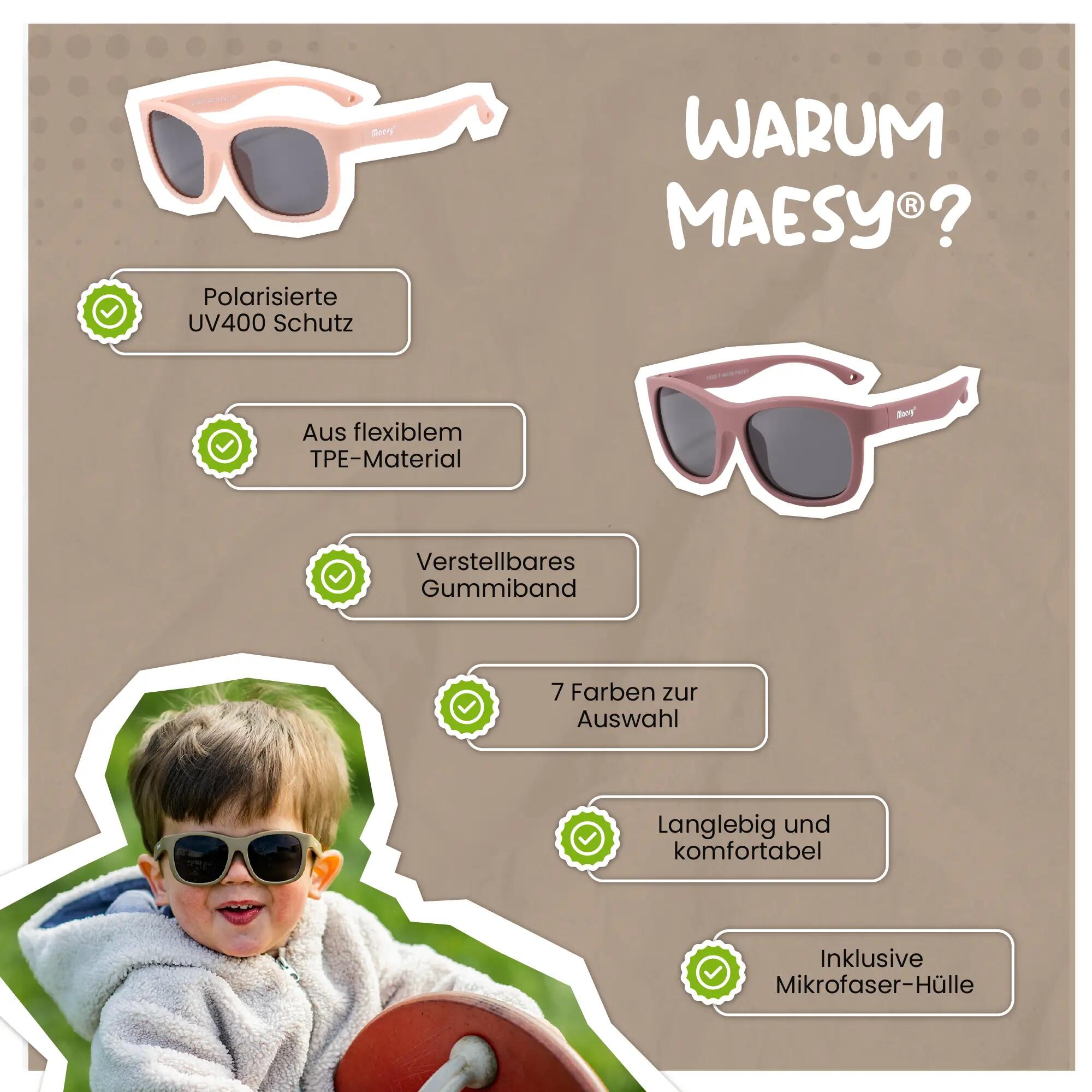 Lunettes de soleil enfant Luca Black 1-3 ans 6/6