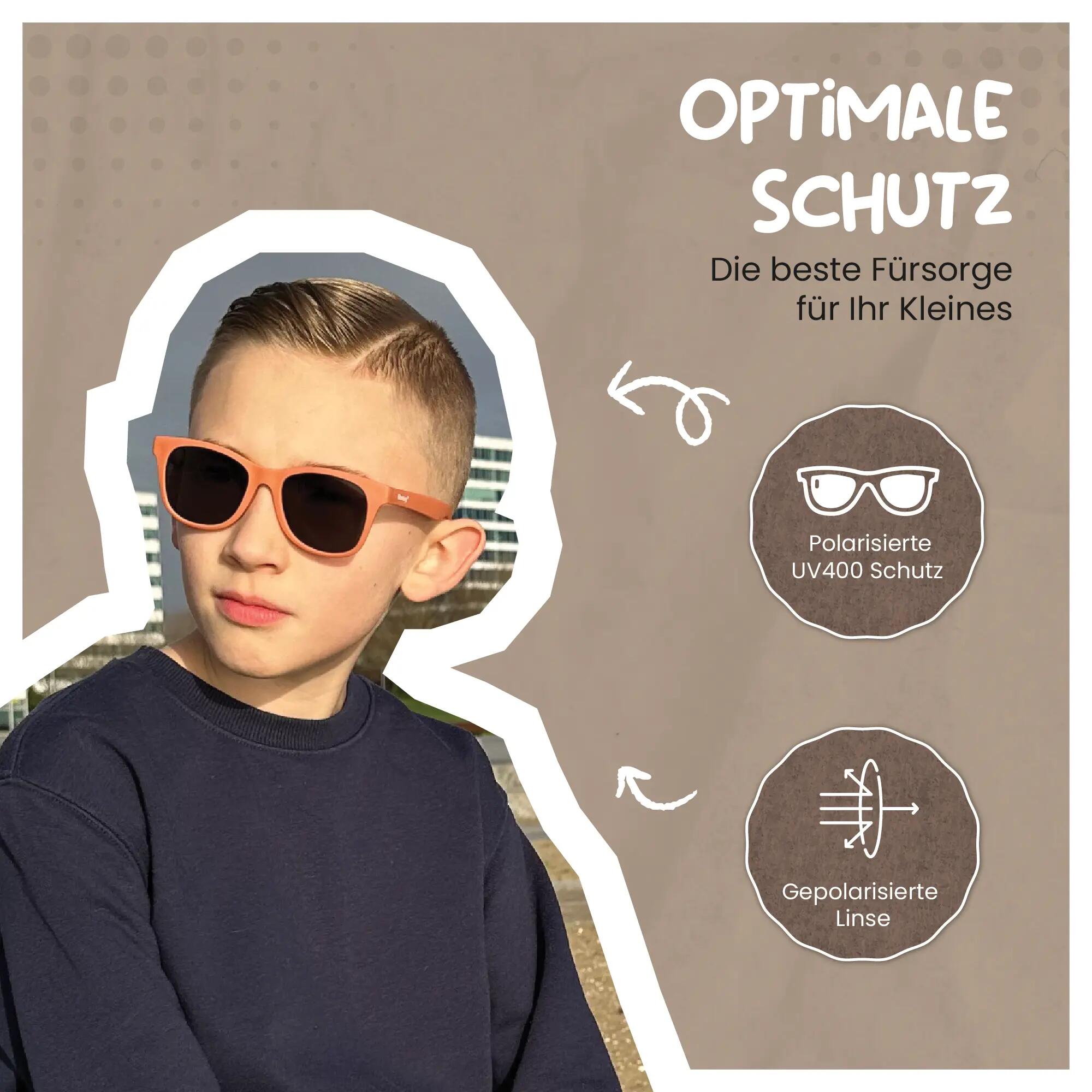 Kinder Sonnenbrille Yuki Pink 6-12 Jahre 4/6