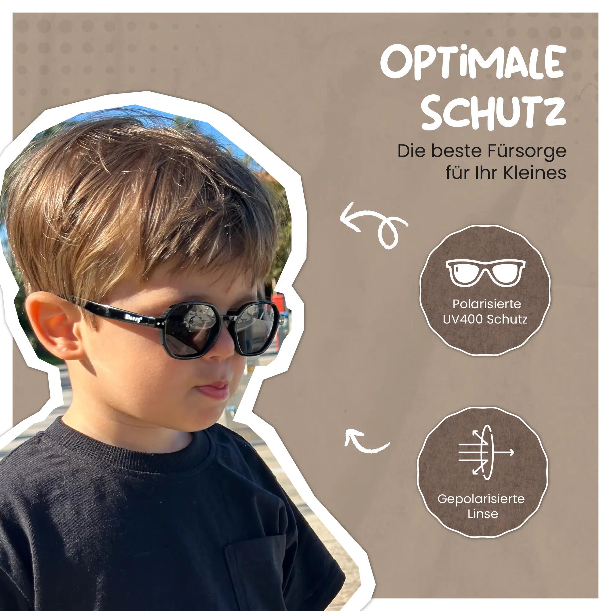 Occhiali da sole bambino Yana Red 1-3 anni 4/6