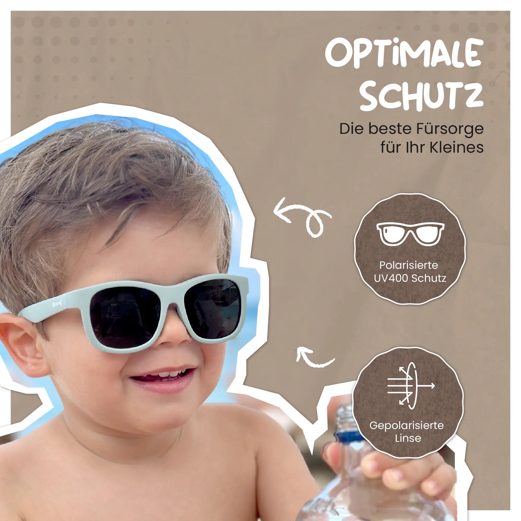 Lunettes de soleil enfant Luca Black 1-3 ans 4/6