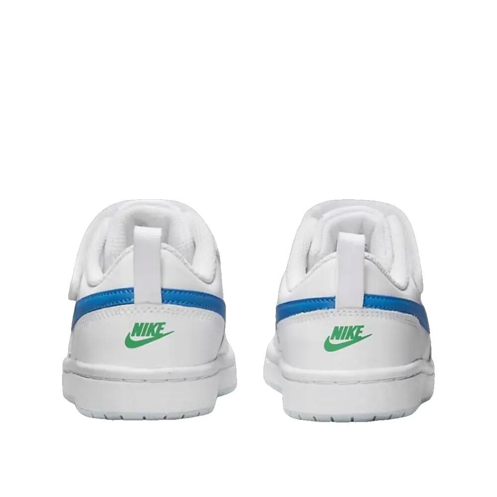 Buty Nike Court Borough Low 2 Białe/Niebieskie Foto/Czyste Platynowe 6/7