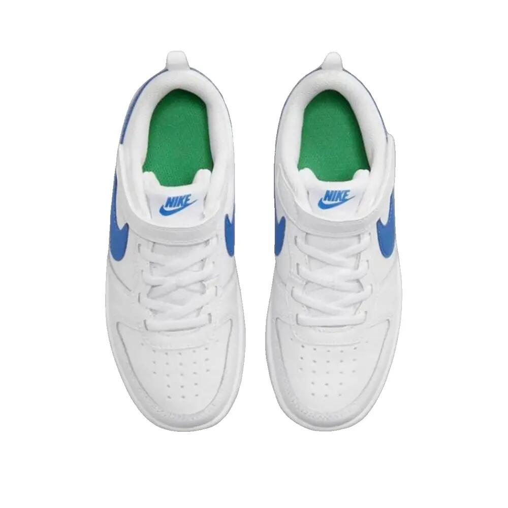 Buty Nike Court Borough Low 2 Białe/Niebieskie Foto/Czyste Platynowe 5/7