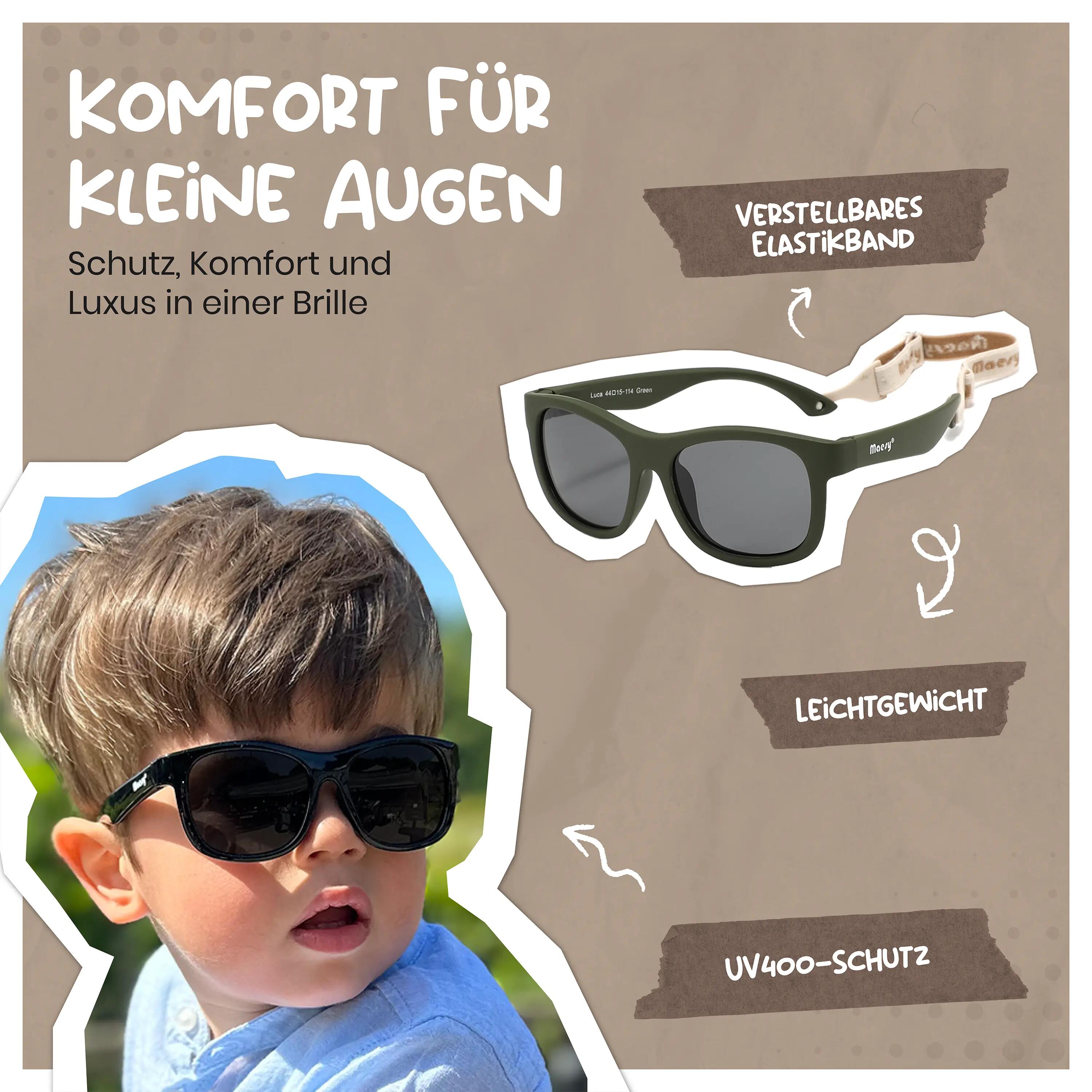 Lunettes de soleil enfant Luca Black 1-3 ans 2/6