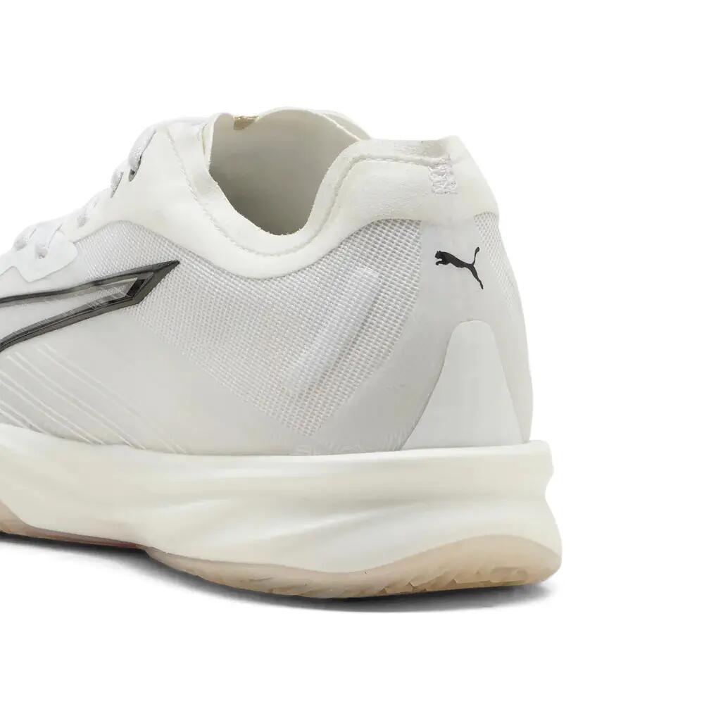 Chaussures de handball PUMA Accelerate Nitro SQD 5 Blanc/Noir/Marron 4/6