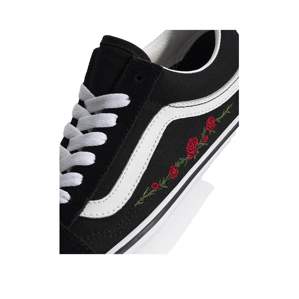 Buty Vans Old Skool Czarno/Czerwone haft różowy 5/5