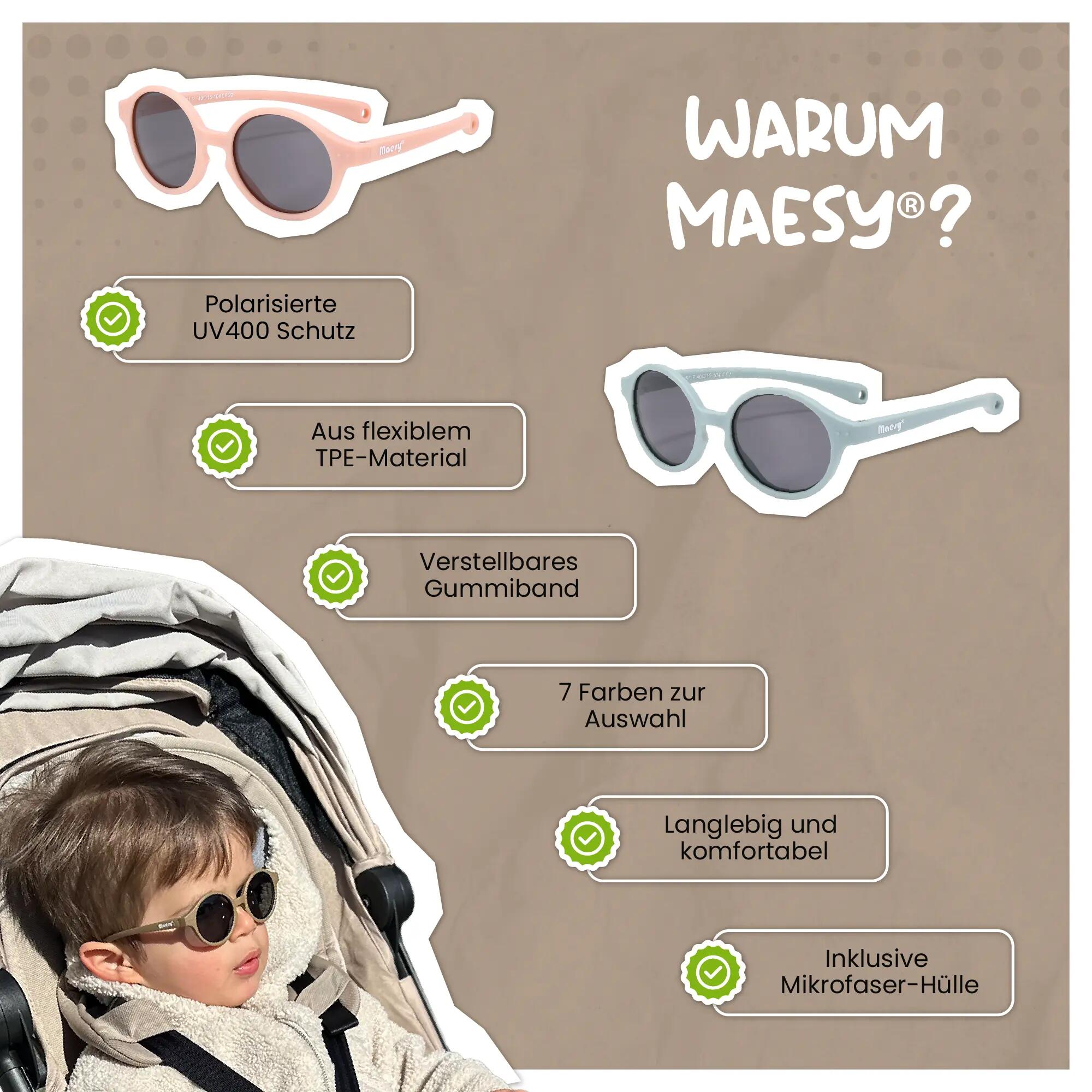 Occhiali da sole neonato Noah Black 0-24 mesi 6/6