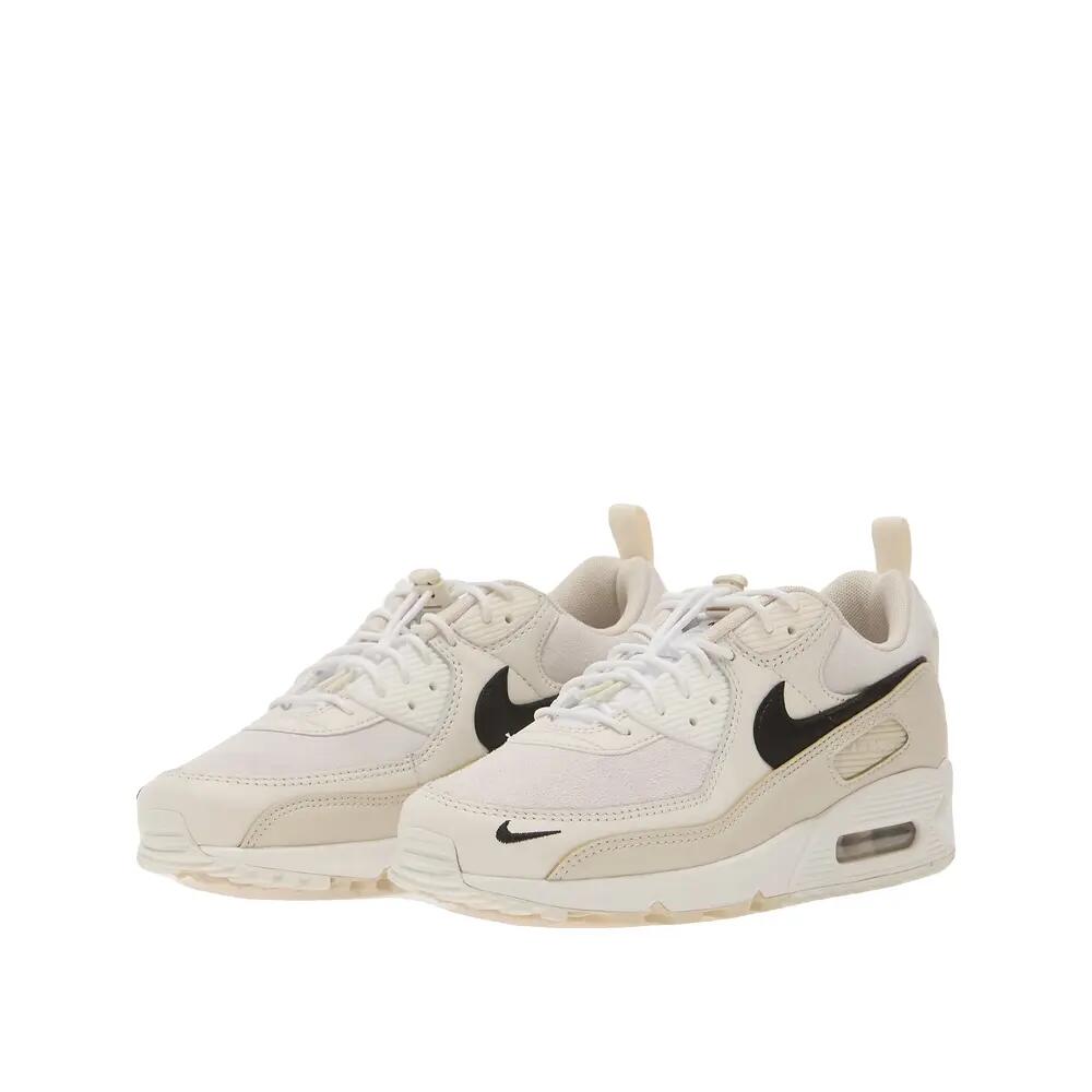 Zapatillas Nike Air Max 90 Blancas/Negras-Lt Orewood Brn-Fantasma 5/7
