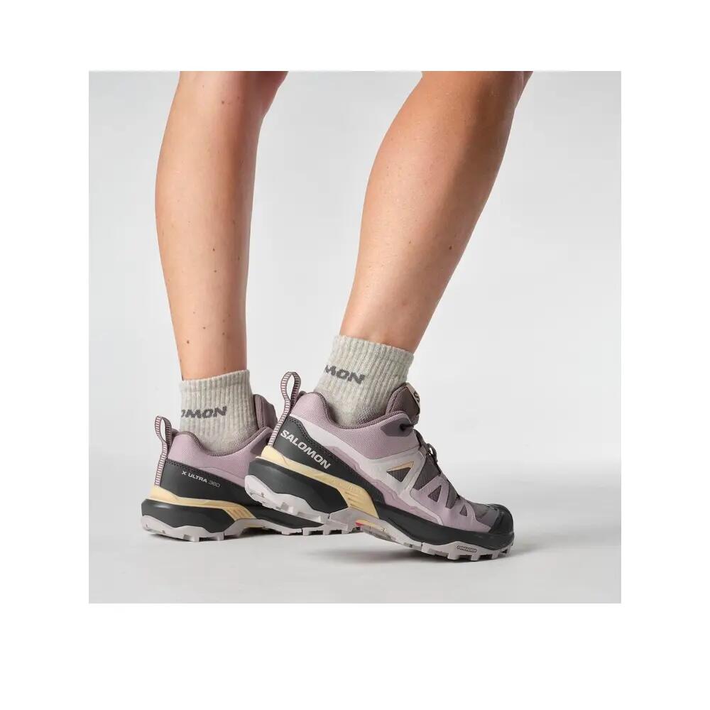 Zapatos de senderismo Salomon X Ultra 360 Mujer Gris/Rosa 5/6