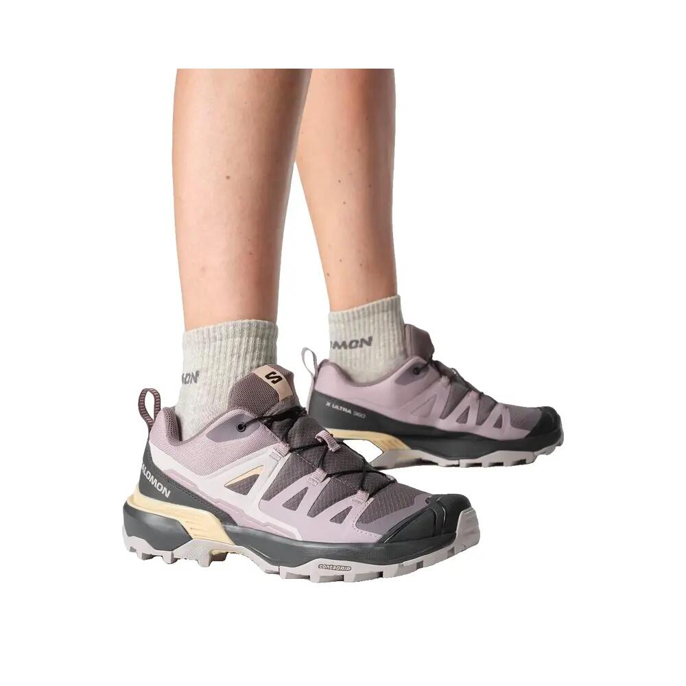 Zapatos de senderismo Salomon X Ultra 360 Mujer Gris/Rosa 4/6