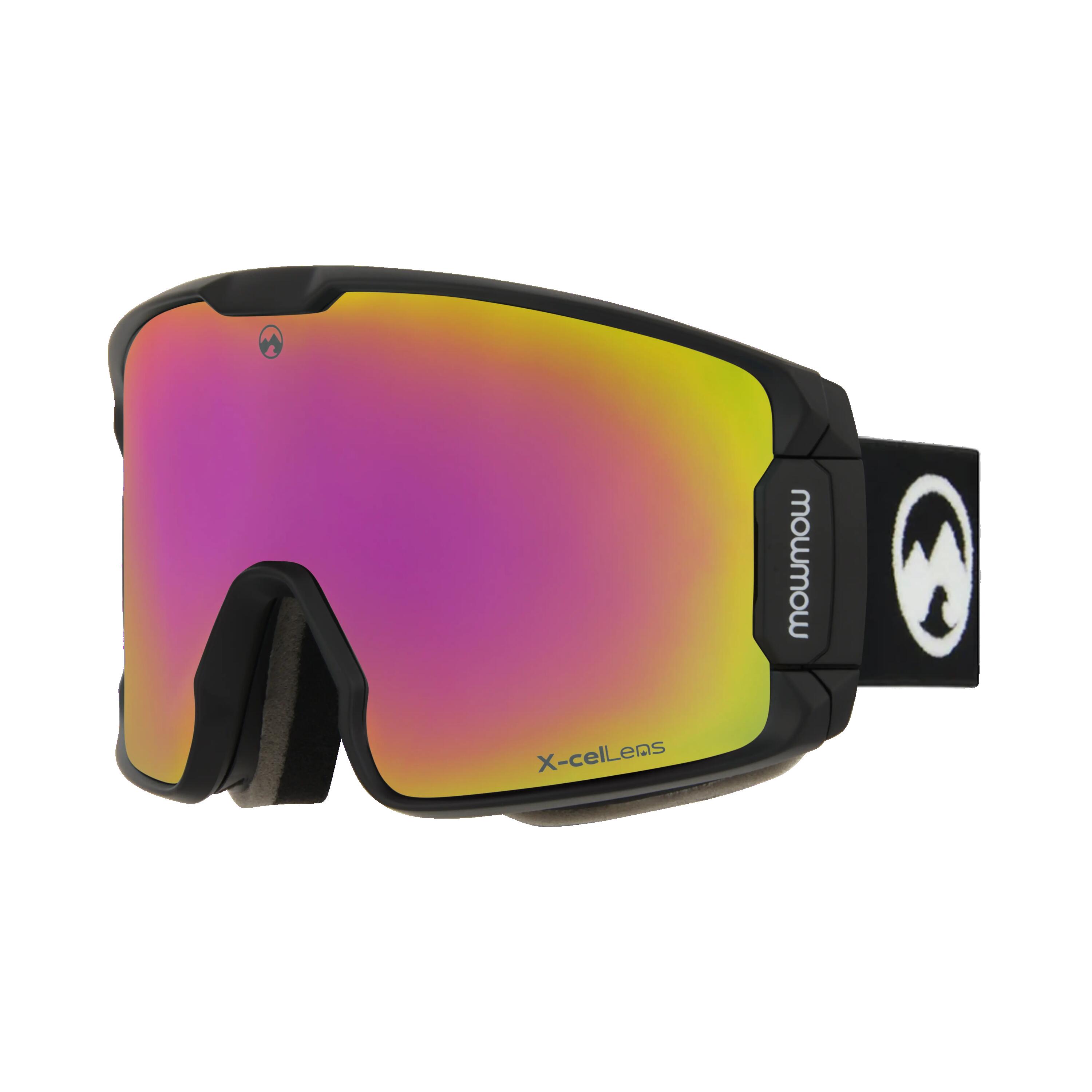 Maschera da sci unisex Legend (Black | Pink/Red) 3/7