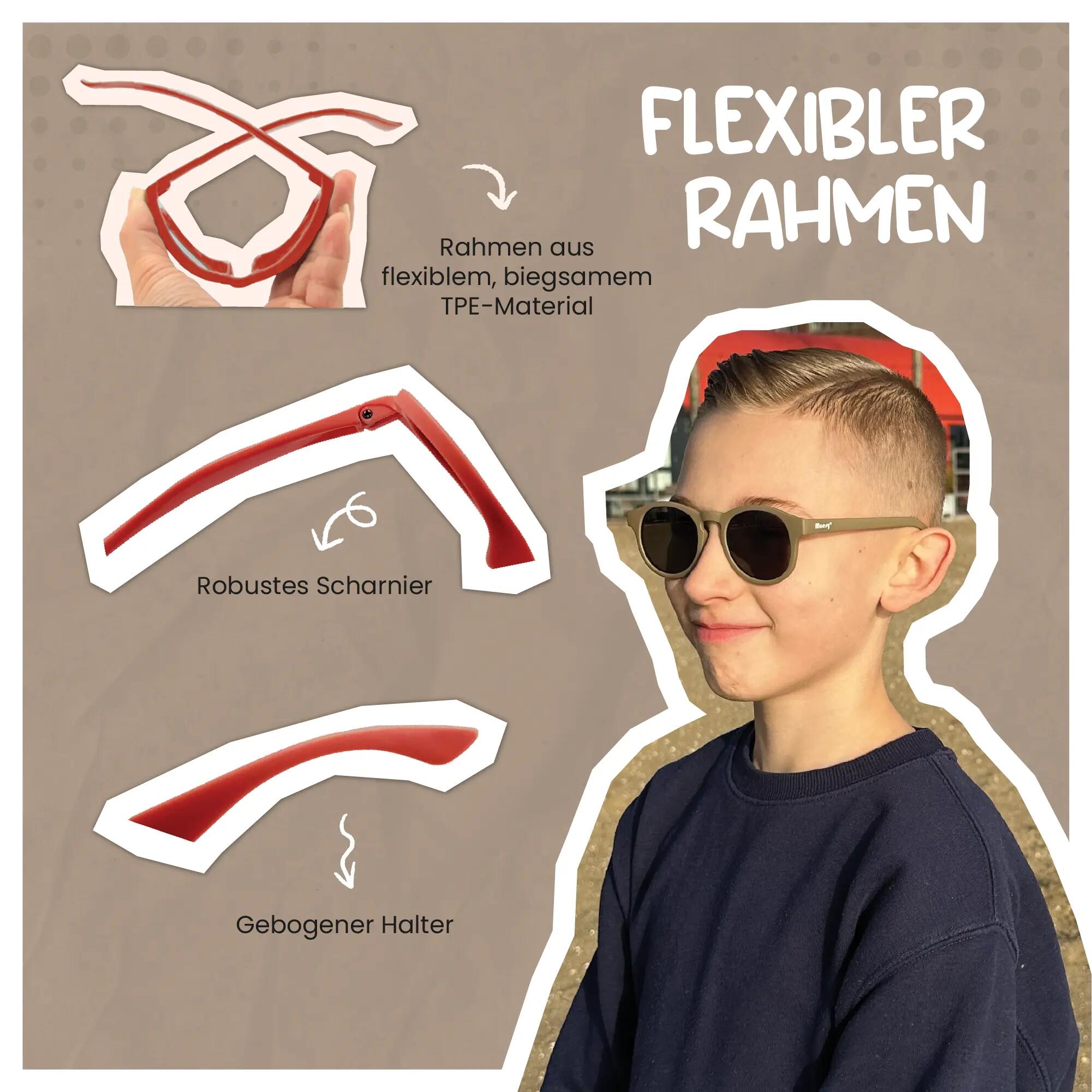 Lunettes de soleil enfant Novi Black 6-12 ans 5/6