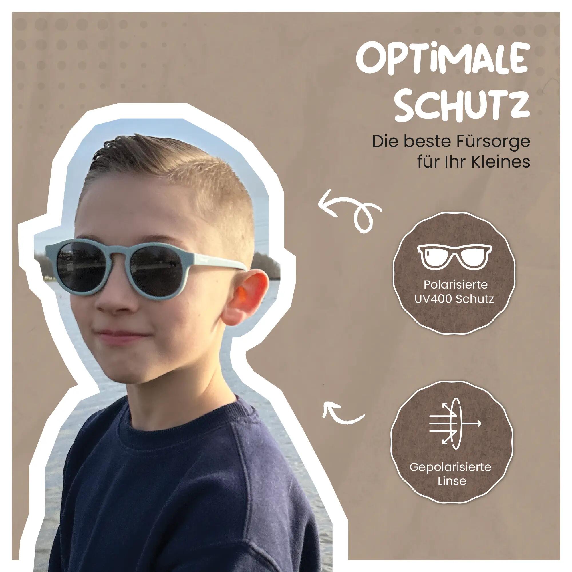 Lunettes de soleil enfant Novi Black 6-12 ans 4/6
